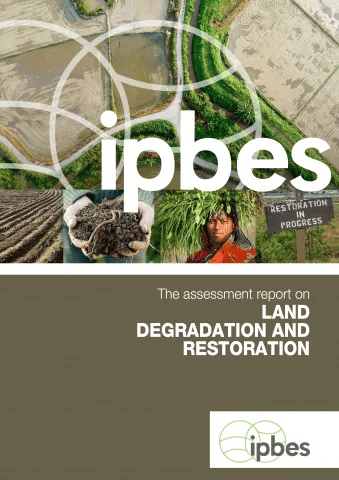 Cover of the IPBES Land degradation and restoration assessment
